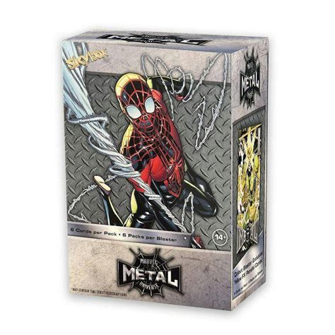 2021 upper deck marvel spider-man metal universe box|Spider-Man box checklist.